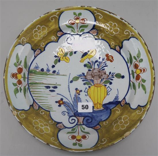 A 17th century Delft dish